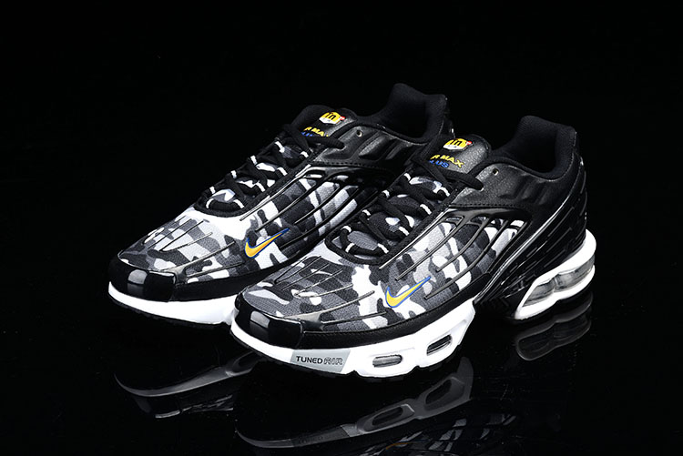Men Nike Air Max TN Plus Black Grey Yellow